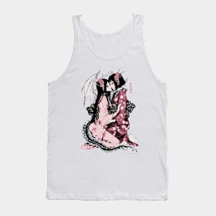 Two Geishas Kissing Graphic T-Shirt 21 Tank Top